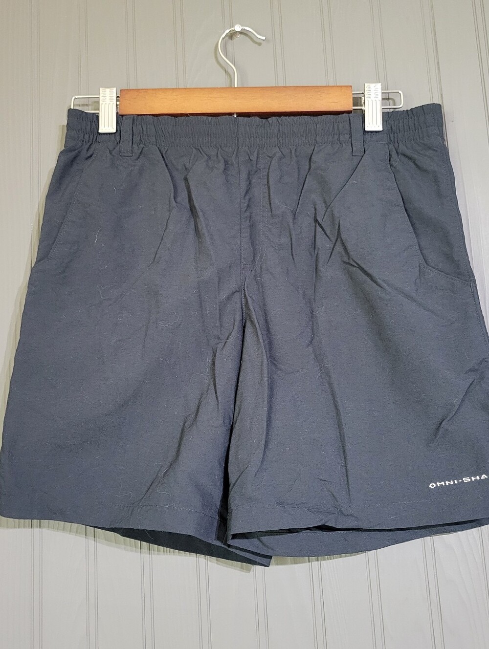 Columbia PFG Swim Trunks Shorts Brief Lined Omni-Shade Black Youth Boys Large